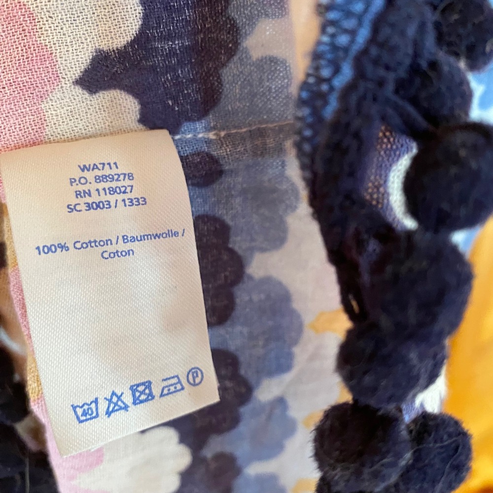 Boden Women's Multicolor Stripe Cloud Print Beach Cotton Dress M gauzy - Picture 5 of 7